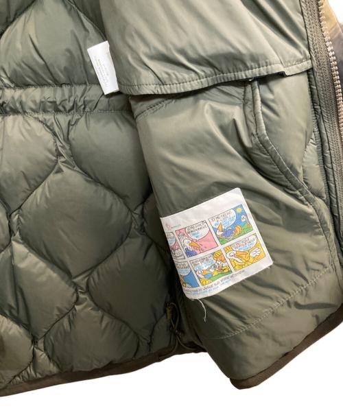 MONCLER（モンクレール）MONCLER (モンクレール) GAILLON ダウンジャケット カーキ×ブラック サイズ:2の古着・服飾アイテム