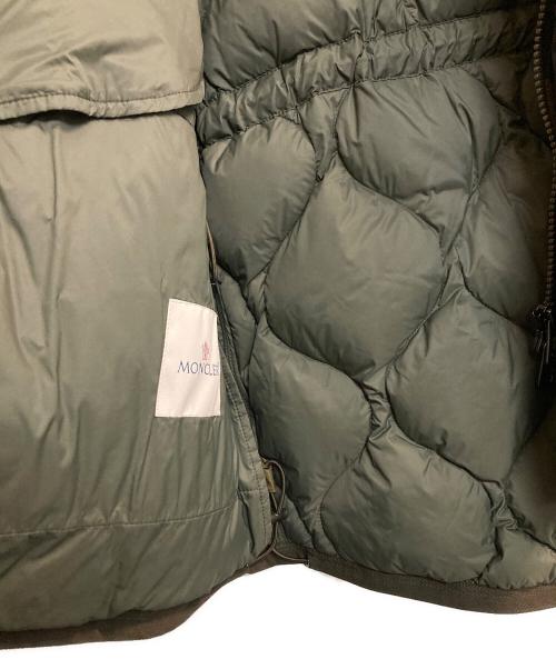 MONCLER（モンクレール）MONCLER (モンクレール) GAILLON ダウンジャケット カーキ×ブラック サイズ:2の古着・服飾アイテム