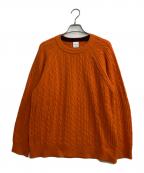 PAUL SMITHポールスミス）の古着「アルパカブレンドケーブルニット」｜オレンジ