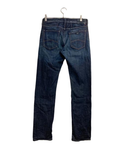 ARMANI EXCHANGE（アルマーニ エクスチェンジ）ARMANI EXCHANGE (アルマーニ エクスチェンジ) ダメージ加工スリムデニムパンツ インディゴ サイズ:Ｗ３１　の古着・服飾アイテム