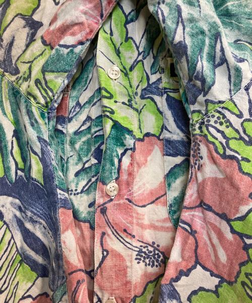 GUESS JEANS（ゲス ジーンズ）GUESS jeans (ゲス ジーンズ) 90s コットン総柄S/Sシャツ グリーン サイズ:Ｌの古着・服飾アイテム