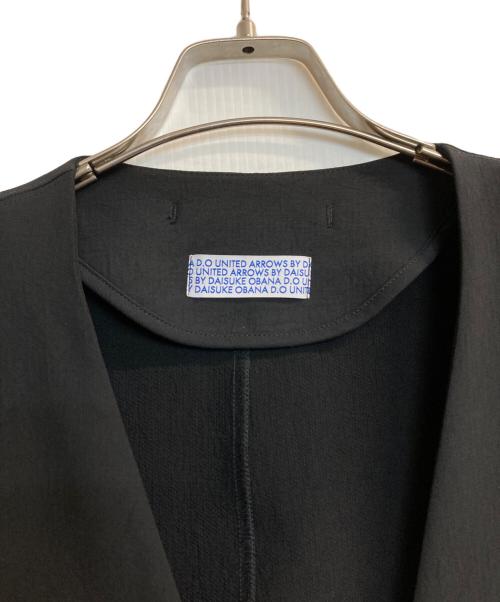 UNITED ARROWS（ユナイテッドアローズ）UNITED ARROWS (ユナイテッドアローズ) DAISUKE OBANA (ダイスケ オバナ) I COL D/SL CREW JACKET ブラック サイズ:Mの古着・服飾アイテム