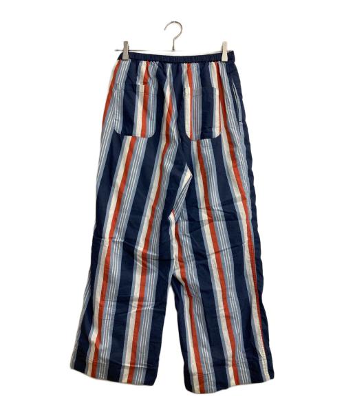 BEAMS BOY（ビームスボーイ）BEAMS BOY (ビームスボーイ) ボーイ マルチ ストライプ パンツ ブルー サイズ:不明の古着・服飾アイテム