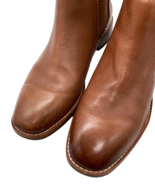CLARKS（クラークス）CLARKS (クラークス) レザーサイドゴアブーツ ブラウン サイズ:23.5㎝の古着・服飾アイテム