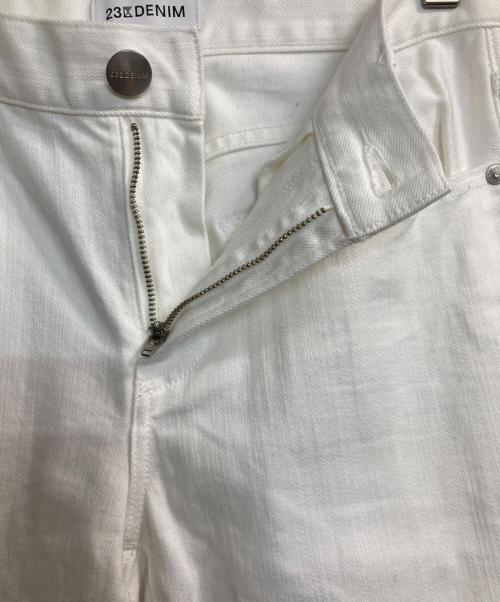 23区denim（ニジュウサンク デニム）23区DENIM (ニジュウサンク デニム) スリムデニムパンツ ホワイト サイズ:36の古着・服飾アイテム