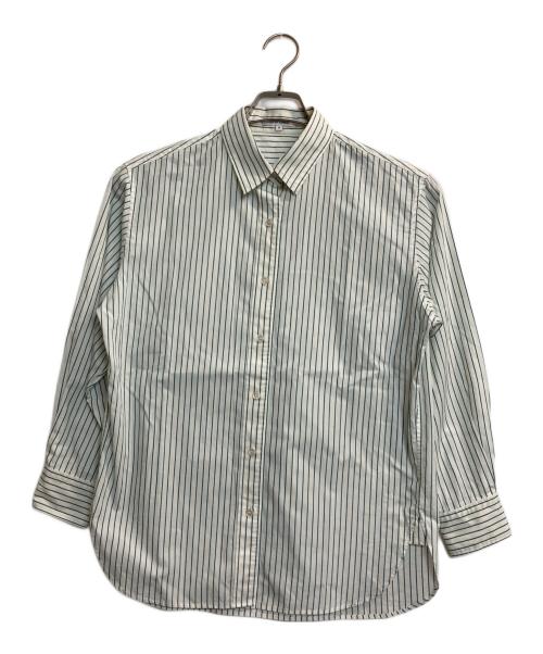23区（ニジュウサンク）23区 (ニジュウサンク) ストライプシャツ ホワイト サイズ:38の古着・服飾アイテム