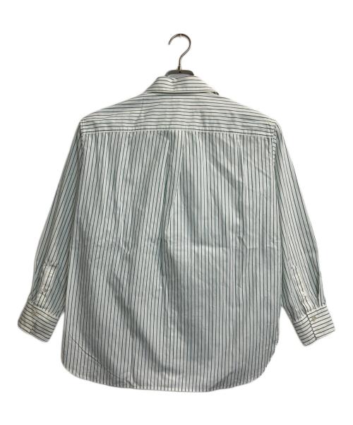 23区（ニジュウサンク）23区 (ニジュウサンク) ストライプシャツ ホワイト サイズ:38の古着・服飾アイテム