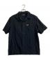 FRED PERRY（フレッドペリー）の古着「胸ロゴオープンカラーシャツ」｜ブラック