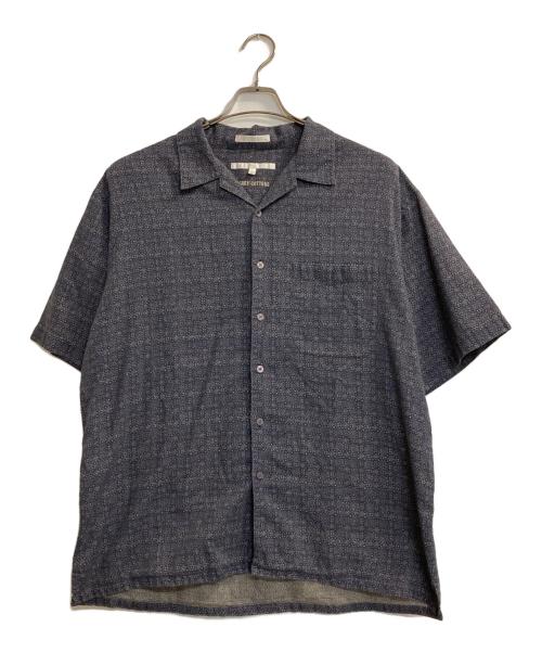 PERRY ELLIS（ペリーエリス）PERRY ELLIS (ペリーエリス) 90s cotton open coller s/s shirts ネイビー サイズ:ＸＬの古着・服飾アイテム
