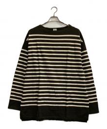 blurhms ROOTSTOCK（ブラームスルーツストック）の古着「Border Basque Shirt」｜ブラック