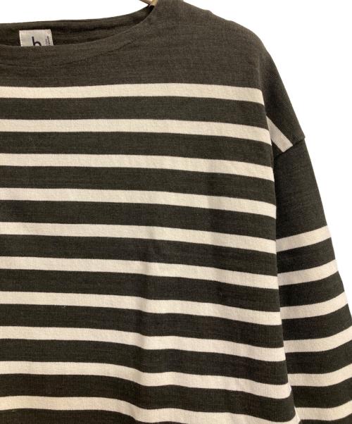 blurhms ROOTSTOCK（ブラームスルーツストック）blurhms ROOTSTOCK (ブラームスルーツストック) Border Basque Shirt ブラック サイズ:3の古着・服飾アイテム