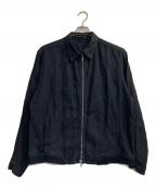 LE JEAN DE MARITHE+FRANCOIS GIRBAUDマリテフランソワジルボー）の古着「90s LINO DOUBLE ZIP JACKET」｜ネイビー