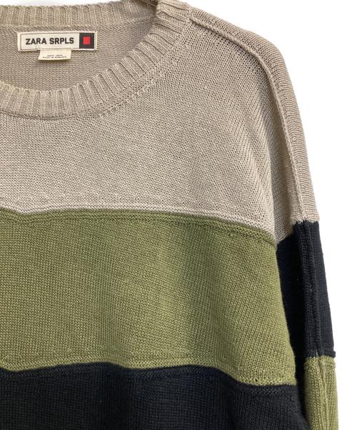 ZARA SRPLS（ザラ サープラス）ZARA SRPLS (ザラ サープラス) リネンラインニット ベージュ サイズ:ＸＬの古着・服飾アイテム