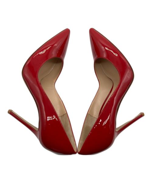 Gianvito Rossi（ジャンヴィト ロッシ）Gianvito Rossi (ジャンヴィト ロッシ) ピンヒールパンプス レッド サイズ:381/2の古着・服飾アイテム