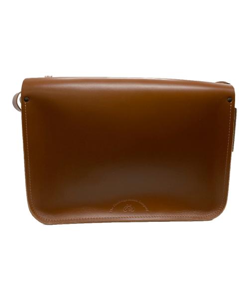 the cambridge satchel company（ケンブリッチサッチェルカンパニー）THE Cambridge satchel company (ケンブリッチサッチェルカンパニー) レザーメッセンジャーバッグ ブラウンの古着・服飾アイテム