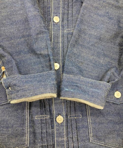 LEVI'S VINTAGE CLOTHING（リーバイス ビンテージ クロージング）LEVI'S VINTAGE CLOTHING (リーバイス ビンテージ クロージング) 1879 PLEATED BLOUSE/1879プリーツブラウス インディゴ サイズ:Ⅼの古着・服飾アイテム