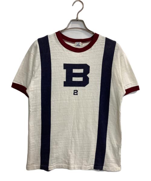 WAREHOUSE（ウエアハウス）WAREHOUSE (ウエアハウス) 染み込みプリントTee ホワイト サイズ:40の古着・服飾アイテム