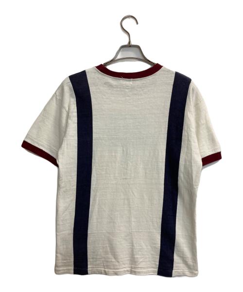 WAREHOUSE（ウエアハウス）WAREHOUSE (ウエアハウス) 染み込みプリントTee ホワイト サイズ:40の古着・服飾アイテム