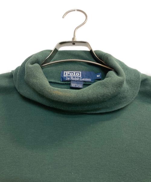 POLO RALPH LAUREN（ポロ・ラルフローレン）POLO RALPH LAUREN (ポロ・ラルフローレン) ハイネックカットソー グリーン サイズ:Mの古着・服飾アイテム
