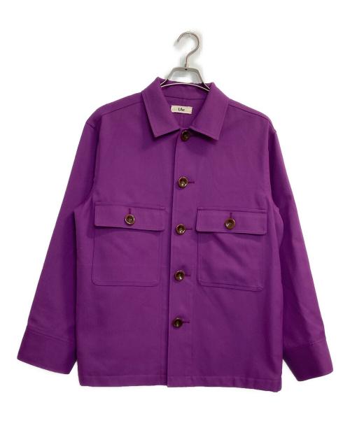 Uhr（ウーア）Uhr (ウーア) シャンブレーギャバジンオーバージャケット パープル サイズ:36の古着・服飾アイテム