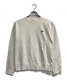 LACOSTE（ラコステ）の古着「コットンクルーネックスウェット」｜アイボリー
