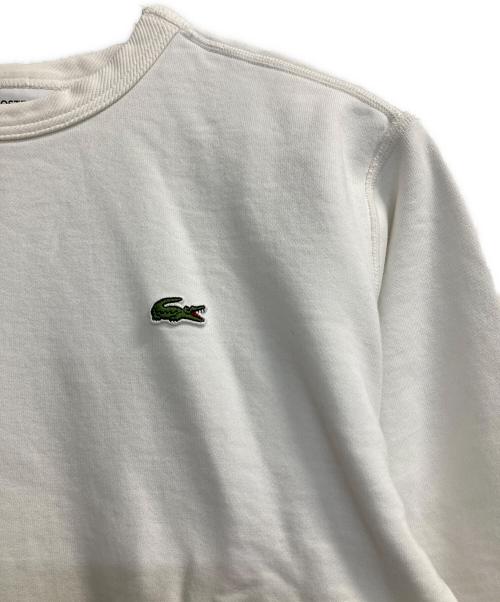 LACOSTE（ラコステ）LACOSTE (ラコステ) コットンクルーネックスウェット アイボリー サイズ:Ｓの古着・服飾アイテム