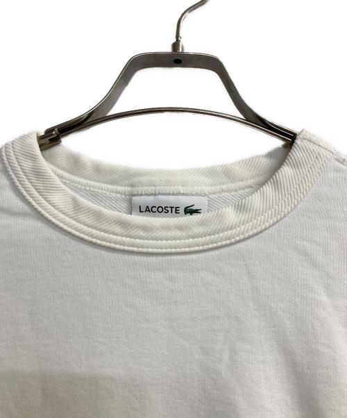 LACOSTE（ラコステ）LACOSTE (ラコステ) コットンクルーネックスウェット アイボリー サイズ:Ｓの古着・服飾アイテム