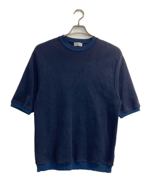 TONE（トーン）TONE (トーン) cotton s/s knit ネイビー サイズ:Ⅼの古着・服飾アイテム