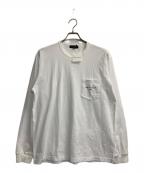 COMME des GARCONS HOMMEコムデギャルソン オム）の古着「L/S POCKET LOGO TEE」｜ホワイト