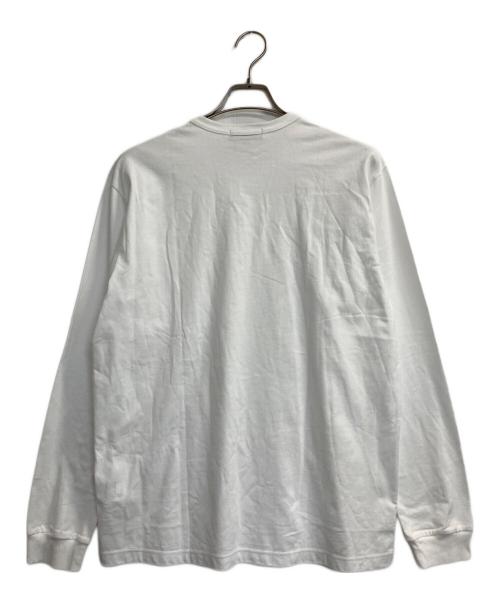 COMME des GARCONS HOMME（コムデギャルソン オム）COMME des GARCONS HOMME (コムデギャルソン オム) L/S POCKET LOGO TEE ホワイト サイズ:Ⅼの古着・服飾アイテム