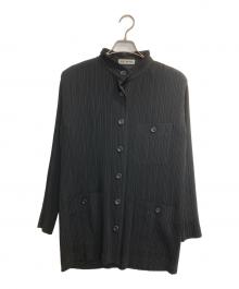 ISSEY MIYAKE（イッセイミヤケ）の古着「90s バンドカラープリーツジャケット」｜ブラック