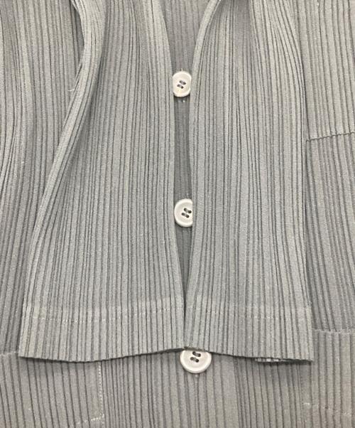 ISSEY MIYAKE（イッセイミヤケ）ISSEY MIYAKE (イッセイミヤケ) 90s バンドカラープリーツジャケット ブラック サイズ:Ｌ　の古着・服飾アイテム