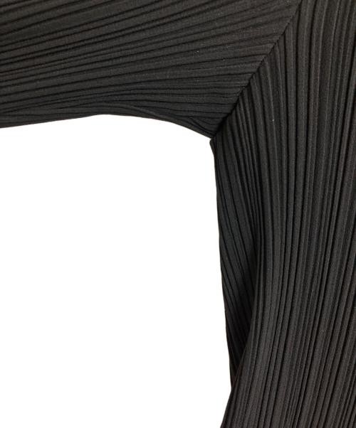 ISSEY MIYAKE（イッセイミヤケ）ISSEY MIYAKE (イッセイミヤケ) 90s バンドカラープリーツジャケット ブラック サイズ:Ｌ　の古着・服飾アイテム