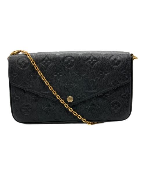 LOUIS VUITTON（ルイ ヴィトン）LOUIS VUITTON (ルイ ヴィトン) ポシェット フェリシー ショルダーバッグ ブラックの古着・服飾アイテム