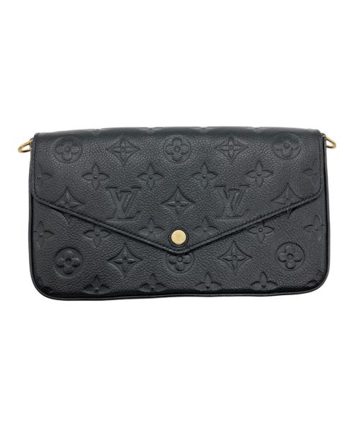 LOUIS VUITTON（ルイ ヴィトン）LOUIS VUITTON (ルイ ヴィトン) ポシェット フェリシー ショルダーバッグ ブラックの古着・服飾アイテム