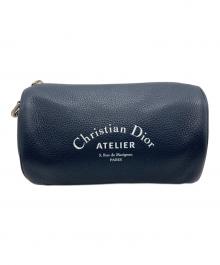 Dior（ディオール）の古着「レザーアトリエ ローラー ショルダーバッグ」｜ネイビー