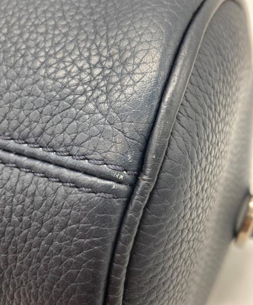 Dior（ディオール）Dior (ディオール) レザーアトリエ ローラー ショルダーバッグ ネイビーの古着・服飾アイテム