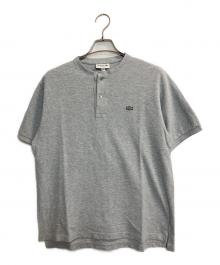 LACOSTE（ラコステ）の古着「鹿の子ヘンリーネックカットソー」｜グレー