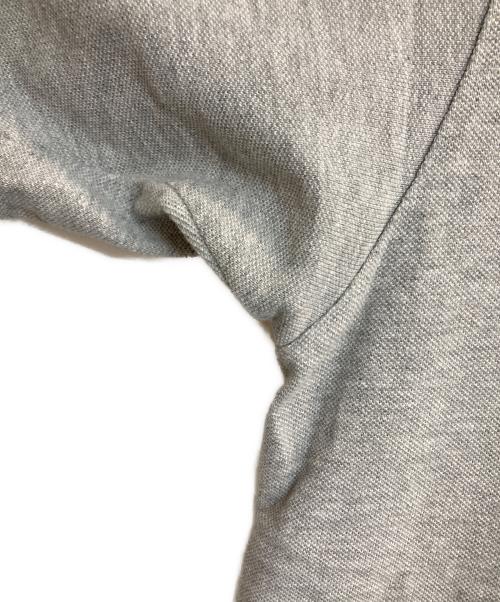 LACOSTE（ラコステ）LACOSTE (ラコステ) 鹿の子ヘンリーネックカットソー グレー サイズ:Ｌの古着・服飾アイテム