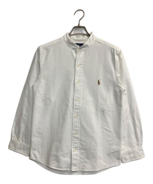 POLO RALPH LAUREN（ポロ・ラルフローレン）POLO RALPH LAUREN (ポロ・ラルフローレン) バンドカラーシャツ ホワイト サイズ:記載なし(実寸サイズ参考)の古着・服飾アイテム