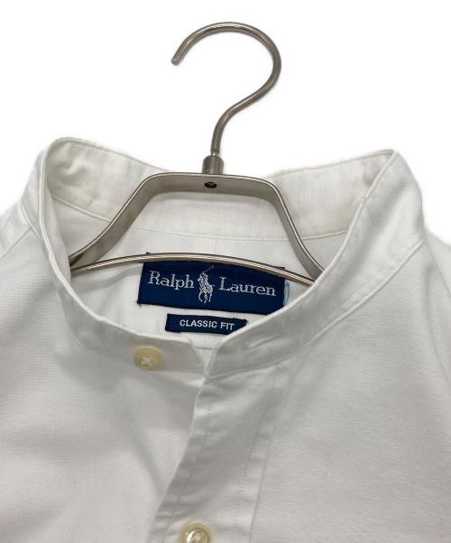 POLO RALPH LAUREN（ポロ・ラルフローレン）POLO RALPH LAUREN (ポロ・ラルフローレン) バンドカラーシャツ ホワイト サイズ:記載なし(実寸サイズ参考)の古着・服飾アイテム