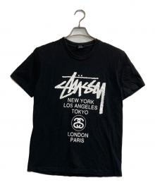 stussy（ステューシー）の古着「ワールドツアーTシャツ」｜ブラック