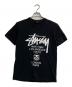 stussy（ステューシー）の古着「ワールドツアーTシャツ」｜ブラック