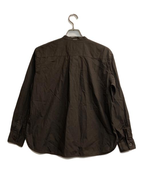 MHL（マーガレットハウエル）MHL (マーガレットハウエル) GARMENT DYE BASIC POPLIN ダークブラウン サイズ:Mの古着・服飾アイテム