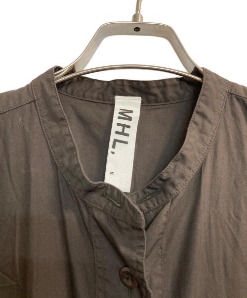 MHL（マーガレットハウエル）MHL (マーガレットハウエル) GARMENT DYE BASIC POPLIN ダークブラウン サイズ:Mの古着・服飾アイテム