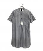 MHLマーガレットハウエル）の古着「END ON END STRIPE COTTON」｜グレー
