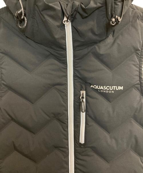 Aquascutum（アクアスキュータム）Aquascutum (アクアスキュータム) GOLF WOMEN シームレスダウンベスト ブラック サイズ:8の古着・服飾アイテム