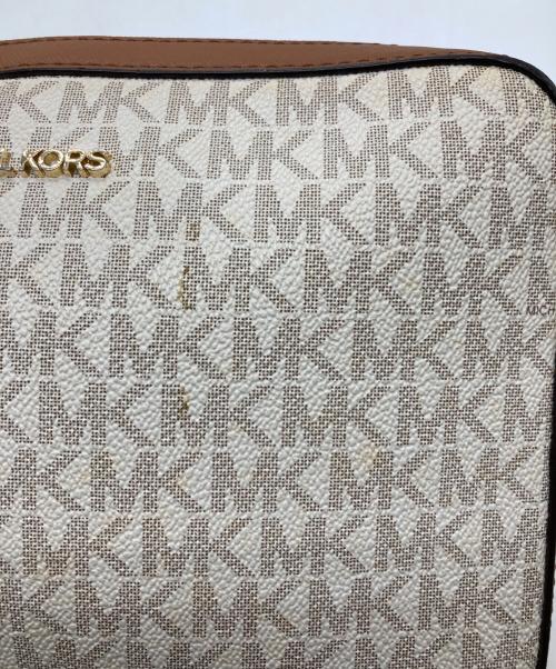 MICHAEL KORS（マイケルコース）MICHAEL KORS (マイケルコース) チェーンショルダーバッグ ブラウン×アイボリーの古着・服飾アイテム