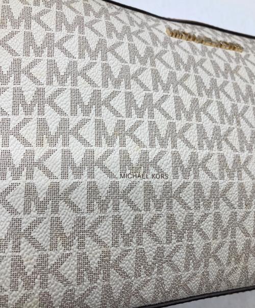 MICHAEL KORS（マイケルコース）MICHAEL KORS (マイケルコース) チェーンショルダーバッグ ブラウン×アイボリーの古着・服飾アイテム