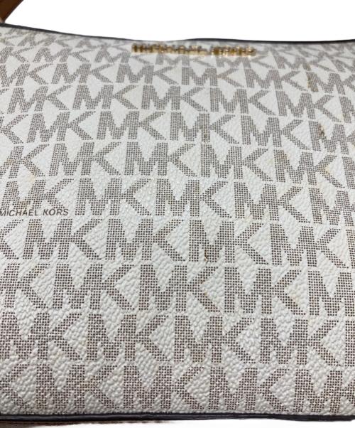 MICHAEL KORS（マイケルコース）MICHAEL KORS (マイケルコース) チェーンショルダーバッグ ブラウン×アイボリーの古着・服飾アイテム